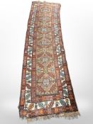 An antique Sarab runner, circa 1900, 303cm x 83cm.