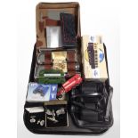 A pair of Ranger 8x30 binoculars, together with several pairs of cufflinks,