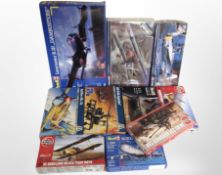 10 Military scale modelling kits by Airfix, Revell, and Italeri.