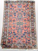 A Saroukh rug, West Iran, 120cm x 80cm.