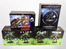 Four Eaglemoss Hero Collector Alien franchise figurines, boxed,