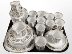 39 pieces of Suzie Cooper Venetia tea china.