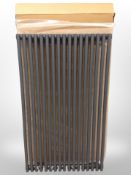 A 1000mm radiator (metallic grey finish).