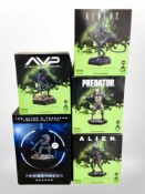 Four Eaglemoss Hero Collector Alien franchise figures, and a further Prometheus figure, boxed.