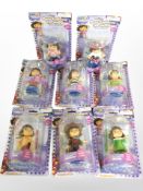 Eight Nickelodeon Dora the Explorer figures, boxed.