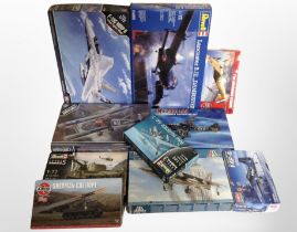 10 Military scale modelling kits by Airfix, Revell, and Italeri.