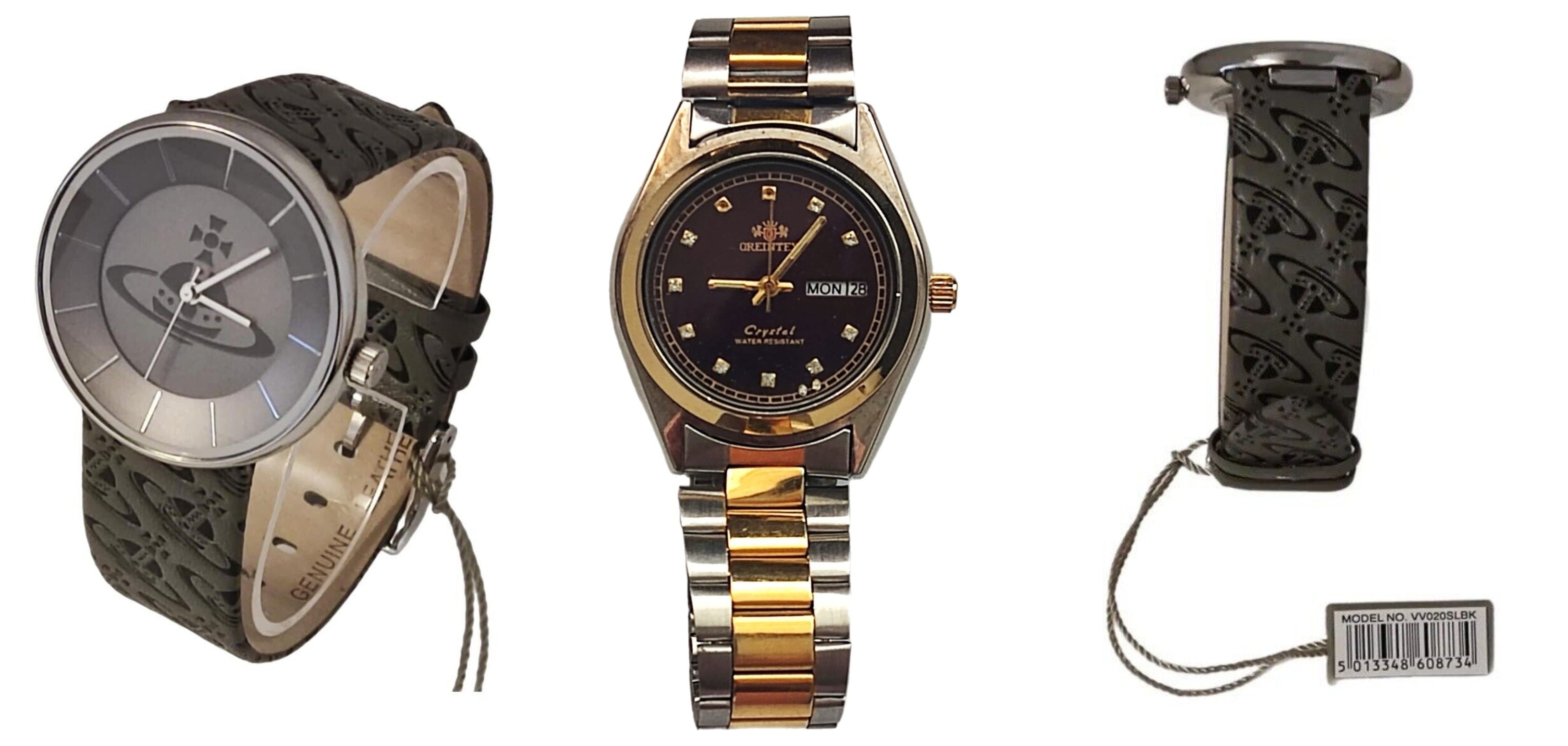 A Vivienne Westwood 'Spirit Watch' and Oreintex 'Crystal Watch' (as found).