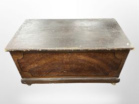 A Victorian pine blanket chest, 98cm wide x 52 deep x 53 high.
