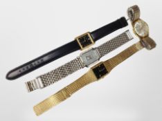 Four lady's and gents' wristwatches including Limit, Avia, etc.