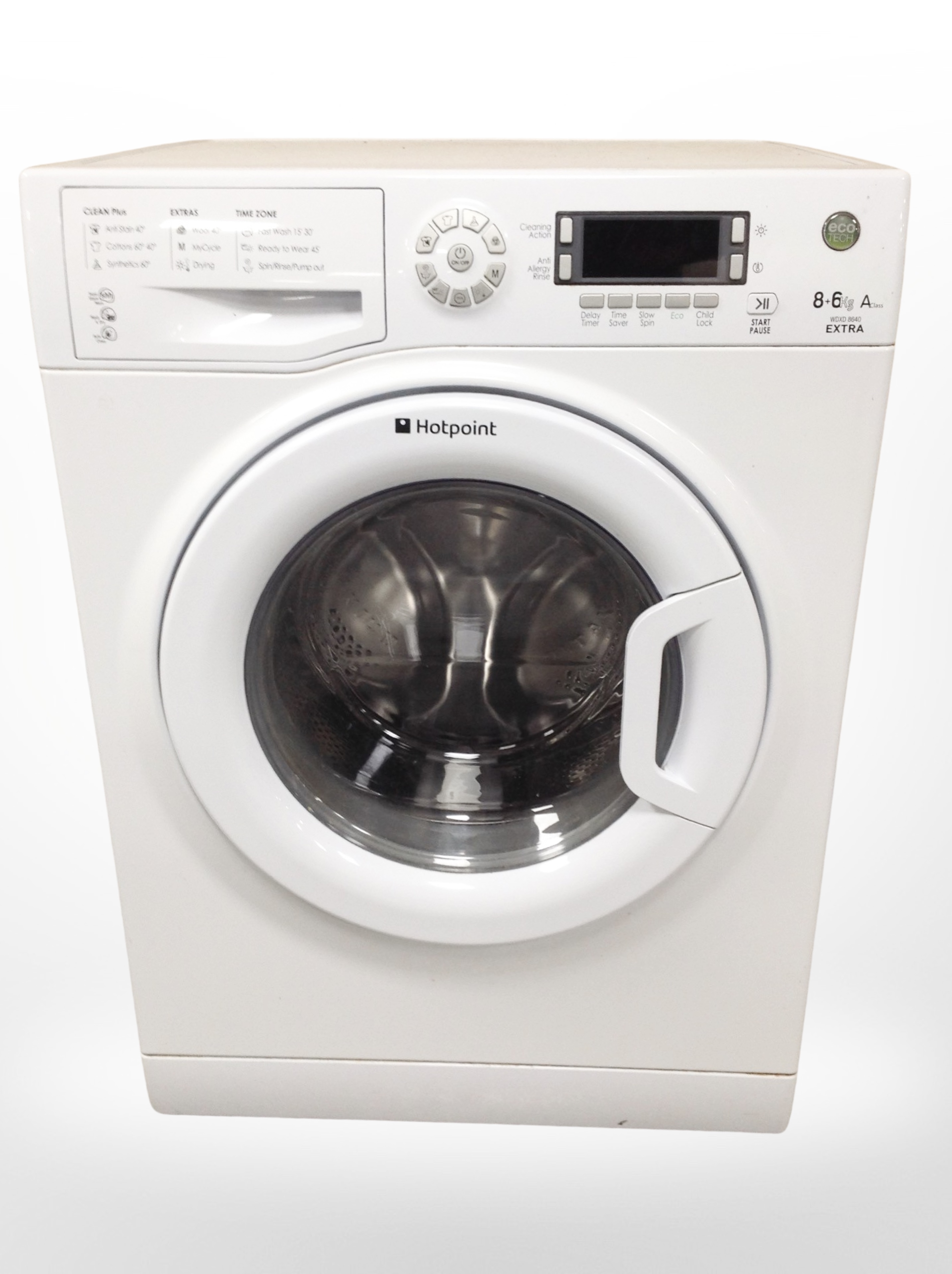 A Hotpoint washing machine.