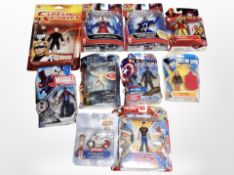10 Hasbro and other figures, including Marvel, Doctor Who, Power Rangers, etc.