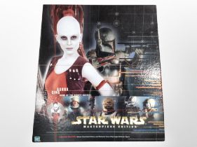A Hasbro Star Wars Masterpiece Edition, Aurra Sing, Dawn of the Bounty Hunters, figure, boxed.