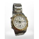 A Gent's stainless steel Seiko chronograph wristwatch,