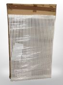 A 900mm radiator (white finish).