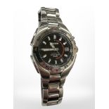 A Gent's stainless steel Pulsar wristwatch,