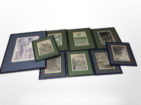 A group of Arthur Rackham prints, largest 53cm x 40cm overall.