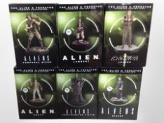 Six Eaglemoss Hero Collector Alien franchise figurines, boxed.