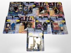 Eight Playmates Star Trek figures, boxed.