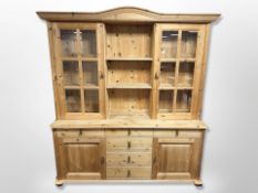 A contemporary pine dresser,