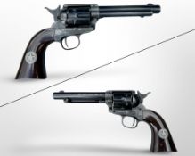 A Umarex Colt Single Action Army six-shot BB revolver, numbered 943 of 1000, with US Marshal grip,