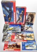 10 Aircraft scale modelling kits by Revell, Airfix, etc.