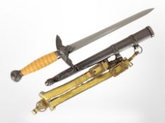 A reproduction German Luftwaffe officer's dagger.