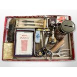 A group of collectables including Mosda Rotomatic cigarette case, pocket knife,