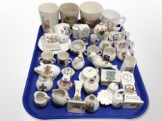 A group of crested china,