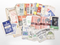 A collection of 1950's football programmes, some of Newcastle United interest,