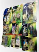 Ten Kenner Star Wars figurines, boxed.