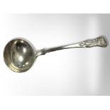 A Victorian Scottish silver ladle, James & Walter Marshall, Edinburgh 1854, length 17.