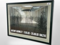 Antony Gormley (b. 1950) : A rare Baltic Exhibition Poster 17.05.03 - 25.08.
