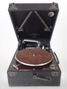 A Columbia table top gramophone