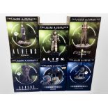 Six Eaglemoss Hero Collector Alien franchise figurines.