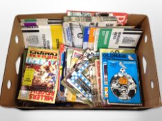 A box of circa 1970's football programmes including Newcastle United interest