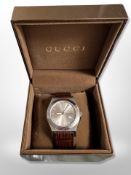A Gent's Gucci Automatic wristwatch, case 4 cm, in original retail box.