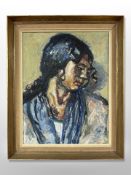 Danish school : Portrait of a lady, oil on canvas,