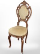 A Continental salon chair