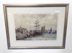 20th century Scottish School : Rosehearty Harbour, watercolour,