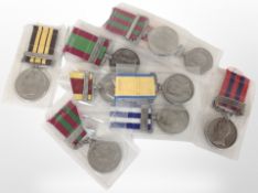 A group of reproduction medals.