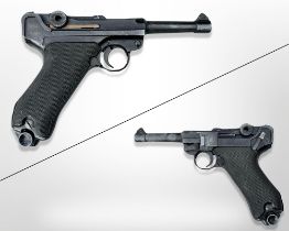A Japanese blank-firing copy of a Luger pistol.