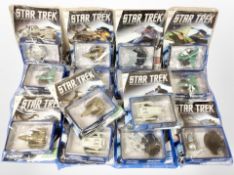 14 Star Trek Starships Collection models with accompanying magazine.