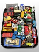 A group of mainly unboxed vintage and modern diecast vehicles including Corgi.