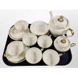 Twenty pieces of German porcelain tea china