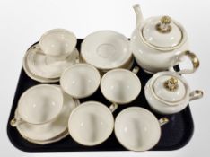 Twenty pieces of German porcelain tea china