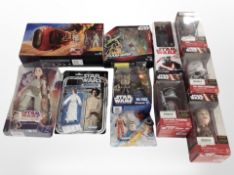 A box of Hasbro and Funko Pop figures, Star Wars,