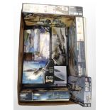 Nine Revell & Academy model sets including air craft,