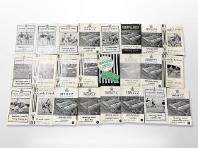 Twenty four Newcastle United home match day programmes dating from 1963-1968,