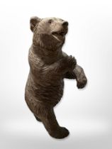 A Black Forest carved wooden bear,
