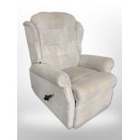 A manual reclining armchair